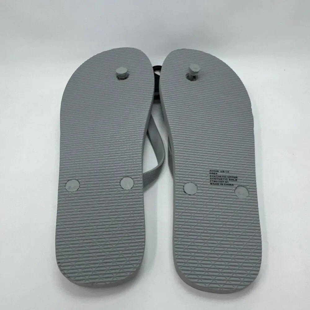 New  True Religion Men's Aydin GreyFlip Flop Sandal Size 13